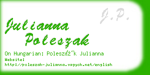 julianna poleszak business card